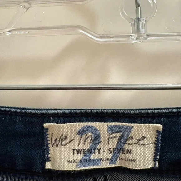 We The Free Womens Just Float On Blue Flare Leg High Waist Stretch Jeans 27 Boho - Picture 3 of 4